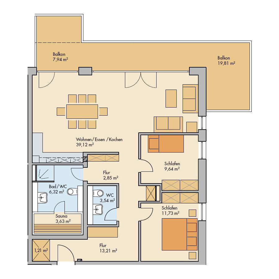 Haus Meerdüne Wohnung 13